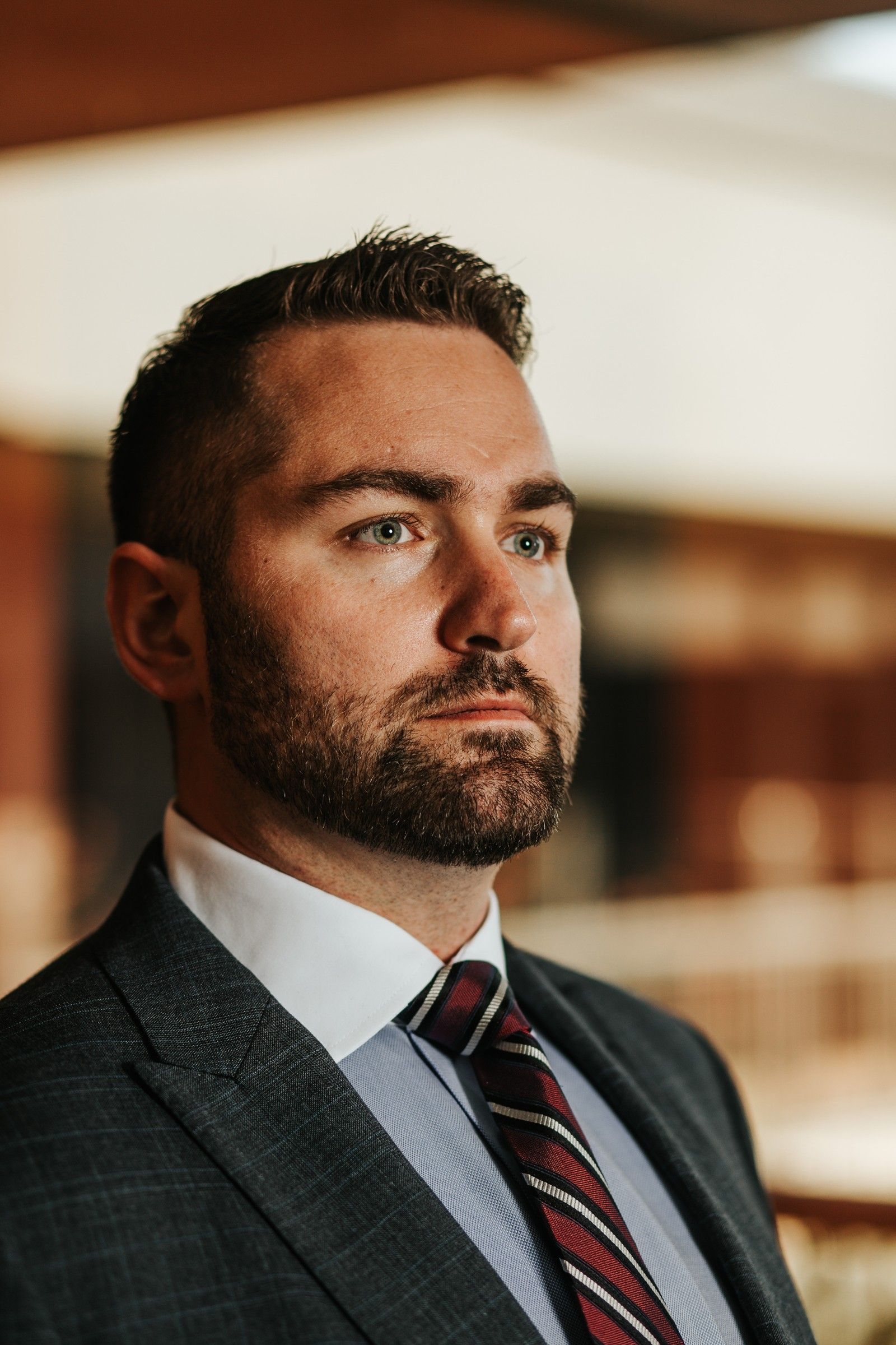 Brandon J. Grable, civil rights attorney in San Antonio, side profile portrait